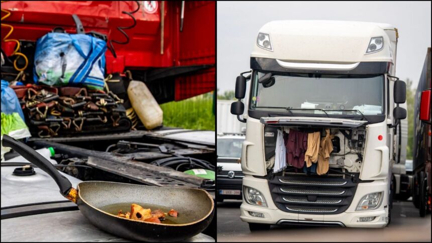 56.220 euros en multas a camioneros durante un control del descanso semanal