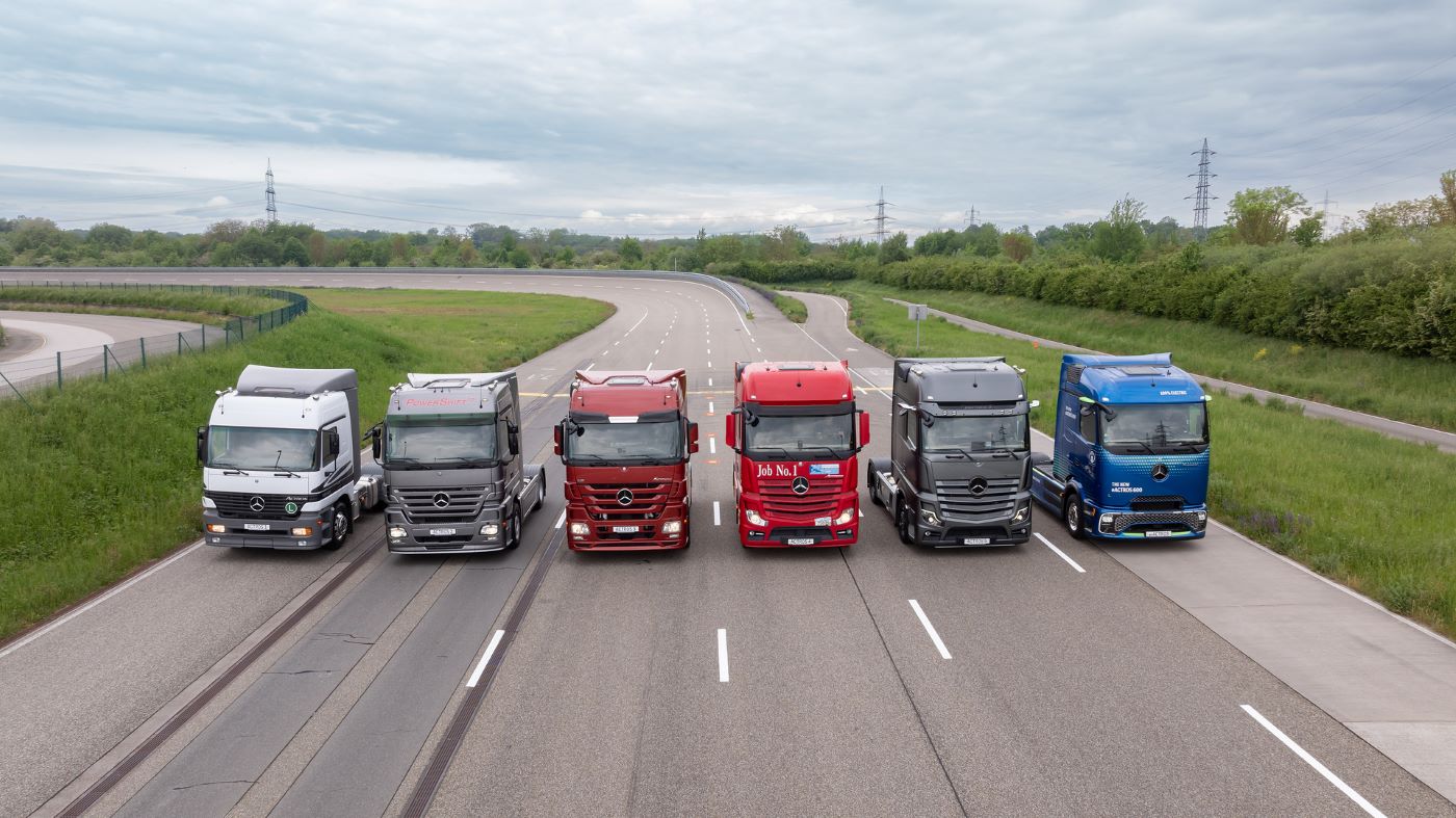 El Mercedes-Benz Actros celebra 30 años en las carreteras