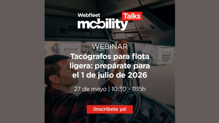 El tacógrafo obligatorio llega a la flota ligera: apúntate a este webinar para afrontar el cambio normativo