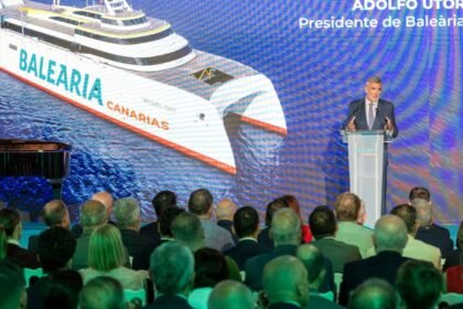 Baleària Canarias presenta el nuevo ‘fast ferry Mercedes Pinto’ que mejora la conectividad entre las islas