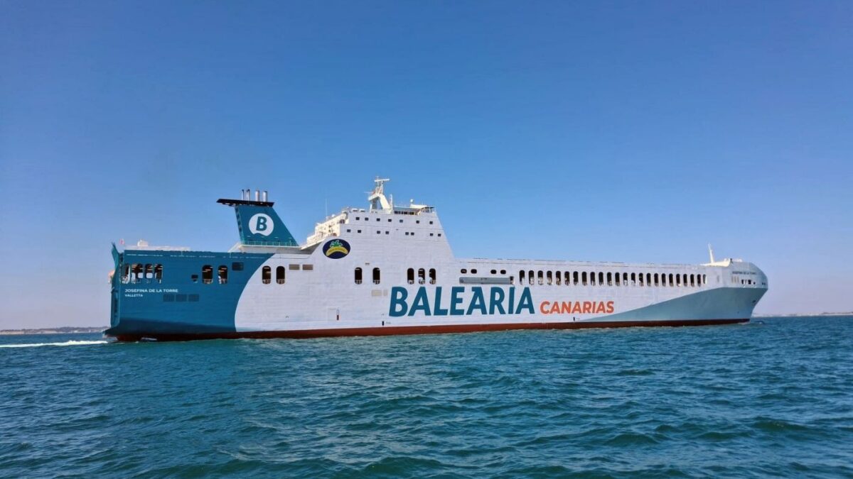 Baleària incorpora el mayor buque de carga rodada de la historia de Canarias. Foto: Baleària Canarias Baleària incorpora el mayor buque de carga rodada de la historia de Canarias