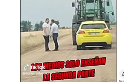 Lo que no se ha visto sobre el agricultor que arrolló el coche de un cobrador de deudas. Vídeo