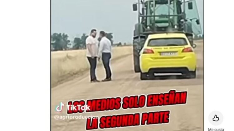 Lo que no se ha visto sobre el agricultor que arrolló el coche de un cobrador de deudas. Vídeo
