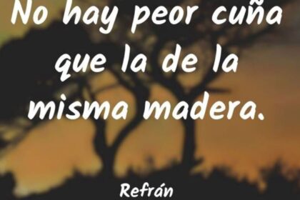 ¡¡Por fin es lunes!!: "No hay peor cuña que de la misma madera"