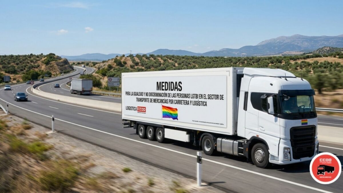 Acuerdo de igualdad y no discriminación del colectivo LGTBI en el transporte de mercancías por carretera y logística. Foto: CCOO Acuerdo de igualdad y no discriminación del colectivo LGTBI en el transporte de mercancías por carretera y logística