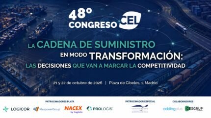 El Centro Español de Logística celebrará el 21 y 22 de octubre su 48º Congreso anual
