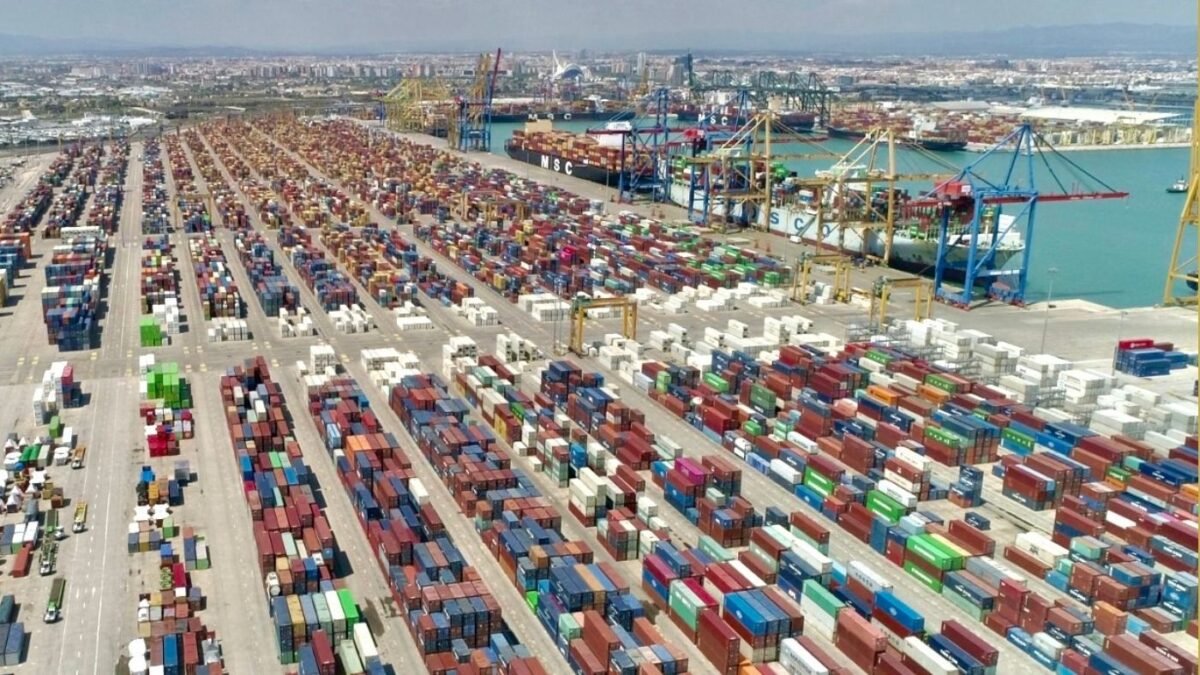 Las importaciones impulsan el tráfico de contenedores de Valenciaport. Foto: Valenciaport Las importaciones impulsan el tráfico de contenedores de Valenciaport