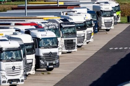 Los camioneros en contra de las restricciones alemanas a camiones en vacaciones
