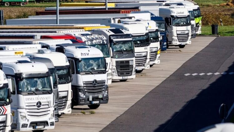 Los camioneros en contra de las restricciones alemanas a camiones en vacaciones