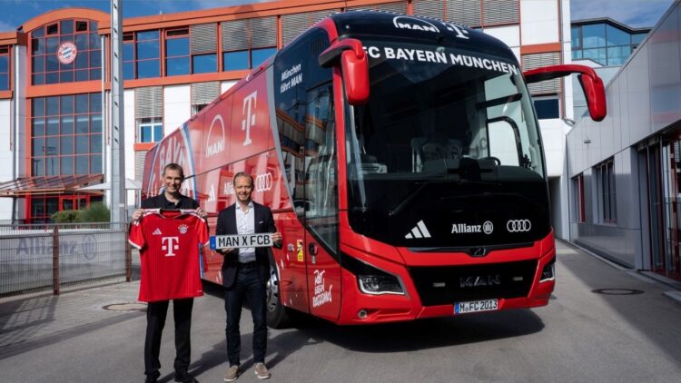 MAN entrega un innovador autobús de equipo al FC Bayern de Múnich