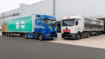 Mars y REWE realizan una ruta piloto con camiones eléctricos de las fábricas a las tiendas
