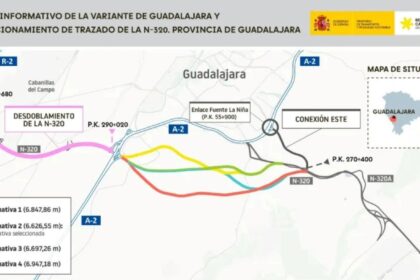 Transportes aprueba el estudio informativo de la variante de Guadalajara y acondicionamiento de la N-320