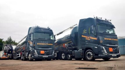 SJ Tabner cosecha los frutos con el Volvo FH Aero y un consumo de combustible optimizado
