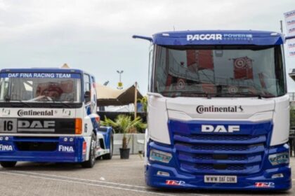 Van Der Mierden Transport compra un camión de carreras eléctrico DAF para un conductor de 84 años. Fotos
