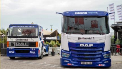 Van Der Mierden Transport compra un camión de carreras eléctrico DAF para un conductor de 84 años. Fotos