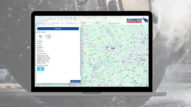 Schmitz Cargobull amplía TrailerConnect® con un servicio integrado de lavado y estacionamiento