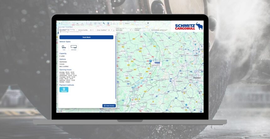 Schmitz Cargobull amplía TrailerConnect® con un servicio integrado de lavado y estacionamiento